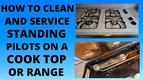 how to clean pilot on wall hanging gas stove